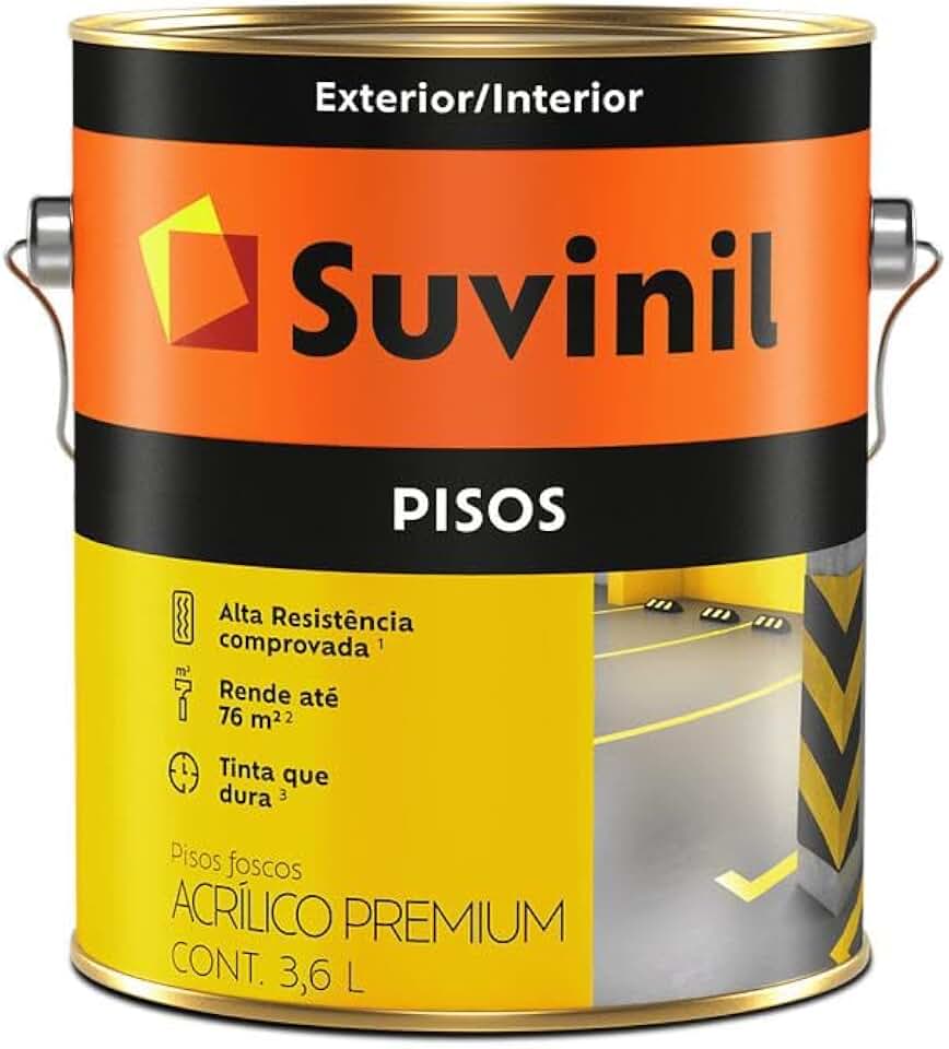 Tinta Piso Branco Suvinil Fosca Alta Durabilidade para Cimento e Concreto 3,6L