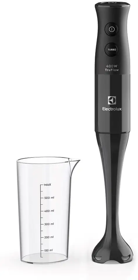 Mixer de mão Electrolux Preto 400W com Tecnologia TruFlow 1 velocidade função turbo EIB05 127V
