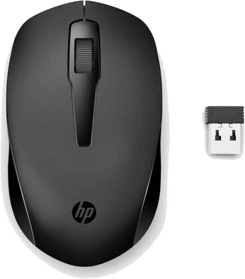 Mouse Sem Fio HP 150 - Sensor óptico de 1600 DPI, Conexão 2,4 GHz com Receptor USB, Design Ambidestro Ergonômico e Rolagem com Função Dupla (2S9L1AA)