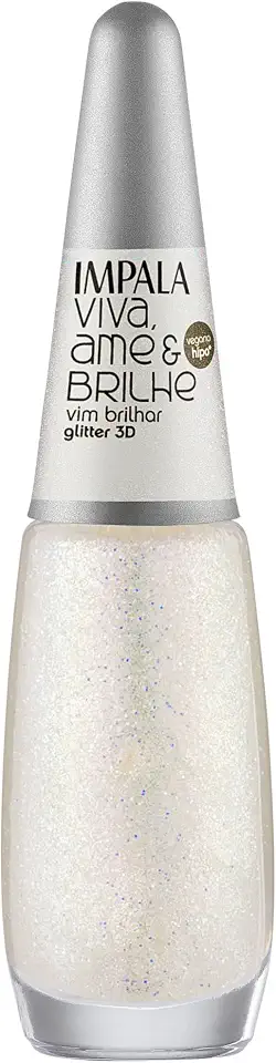 ESMALTE IMPALA VIVA AME E BRILHE GLITTER 3D VIM BRILHAR COMERCIAL