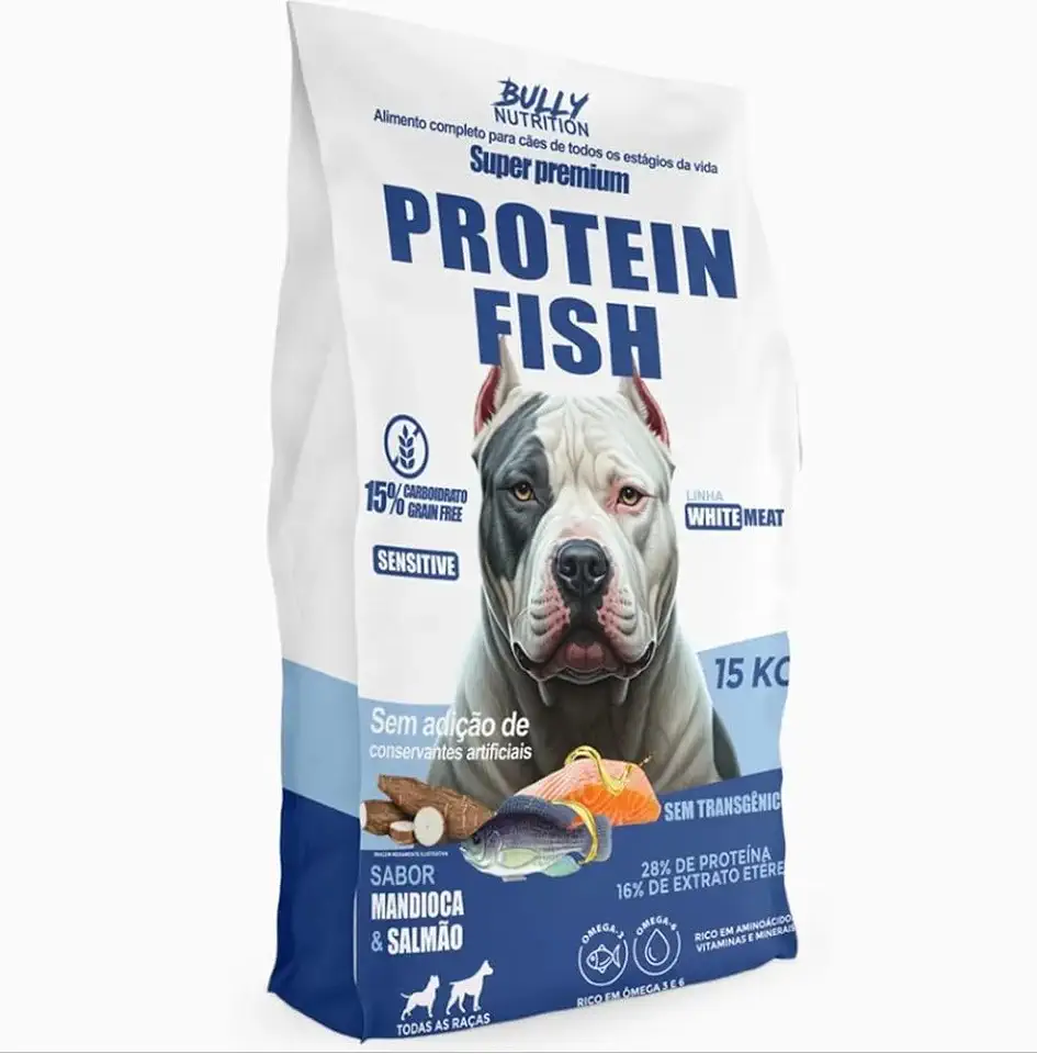 Ração Premium Para Cachorros Fish Protein White Meat 15Kg | Mais Saúde e Vitalidade