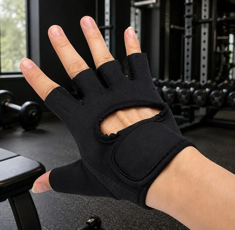 Luva para Academia Premium Antiderrapante em Neoprene Respirável, Ajustável e Confortável, Proteção Contra Calos para Musculação, Fitness e Ciclismo Unissex – Qualidade Premium LNMAX®