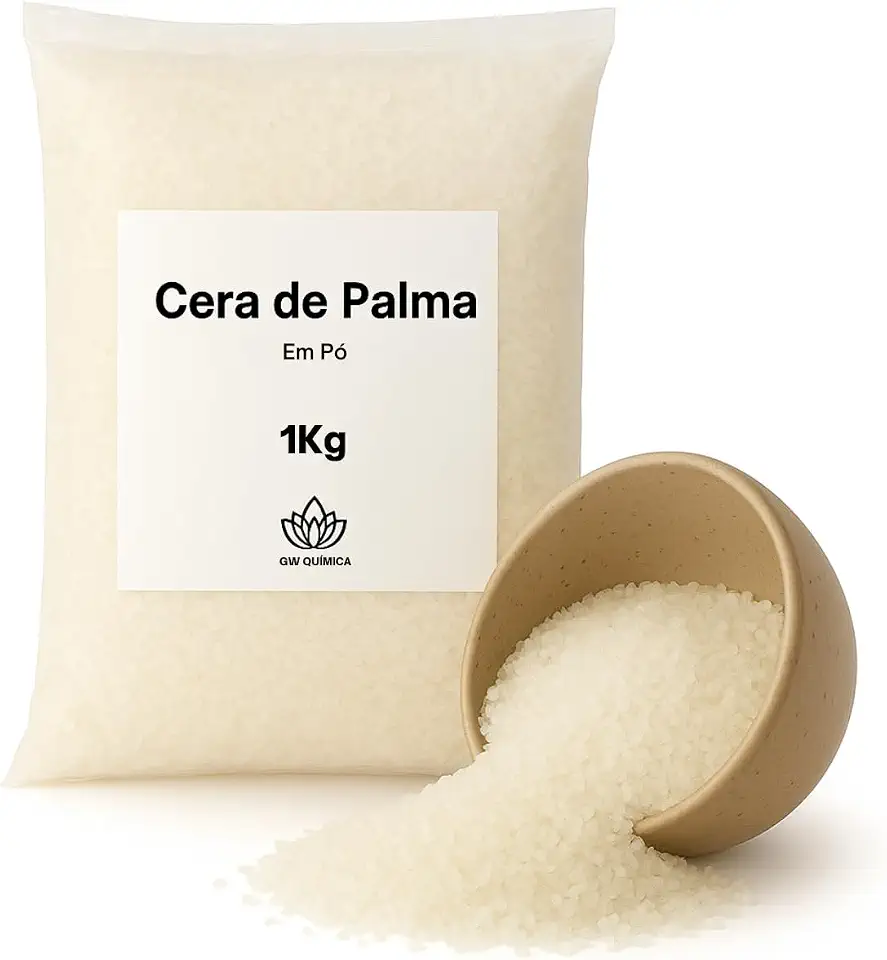 Cera de Palma Vegetal Fabricação Artesanal Velas 1Kg