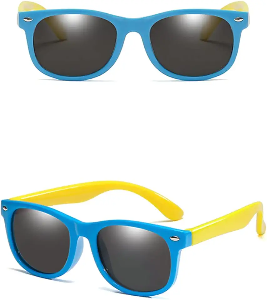 Óculos de Sol Infantil Flexíveis Polarizados - Proteção UV400 para Crianças - Conforto e Estilo