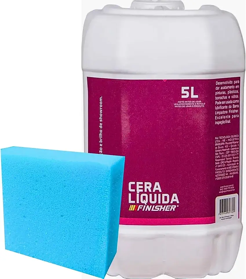 Cera De Carnaúba Líquida Automotiva Finisher 5 Litros