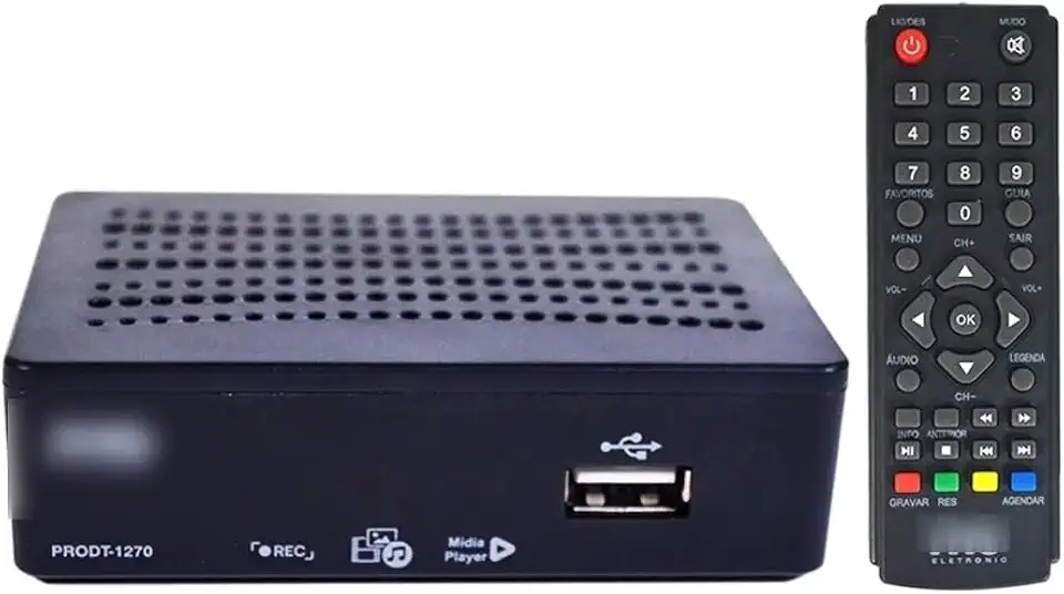 Conversor Digital Full HD com Gravador USB HDMI para TV - Transforma TVs sem conversor em digitais com gravação via USB
