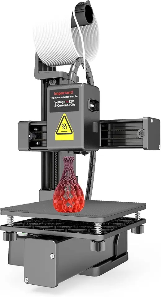 Eacam EasyThreed K10 Mini Impressora 3D Máquina de Impressão Portátil para Iniciantes Educação Doméstica Tamanho 100x100x100mm Com Plataforma Removível Impressão de Uma Tecla (Plugue dos EUA)