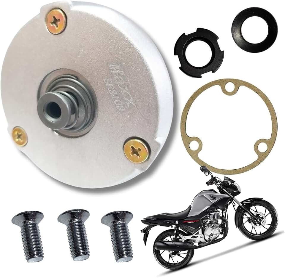 Rotor da Bomba de Óleo para CG 160 Titan, Fan, Bros e XRE 190, com Junta e Parafusos
