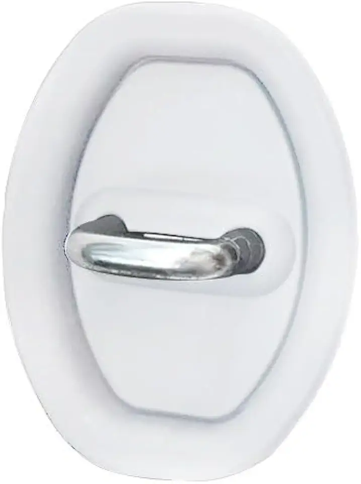 Kit Protetor de Porta do Carro 4 Peças - Amortecedor Borracha Anti Colisão(Branco-4pcs)