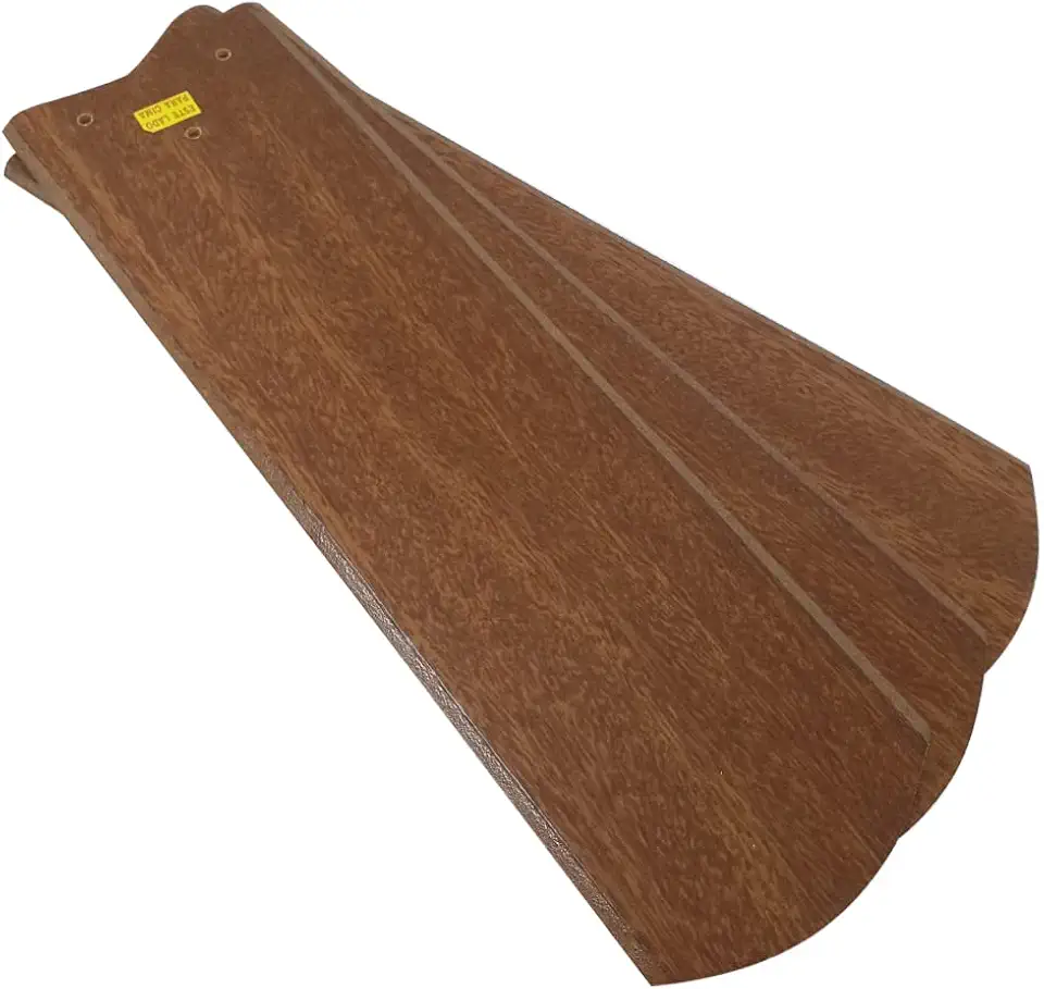 Jogo Com 3 Pás Mogno Retas Mdf Compatível com Ventiladores De Teto da marca Venti-Delta