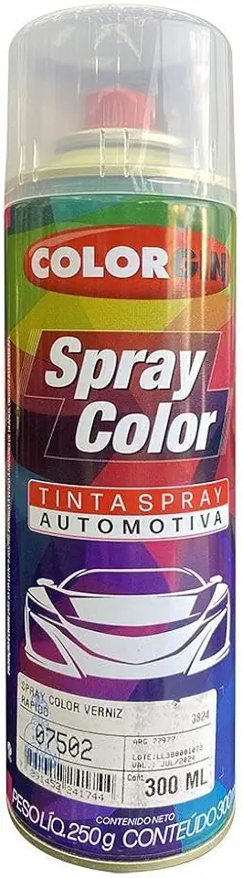 Verniz Automotivo em Spray Veniz Rápido 7502 300ml Colorgin