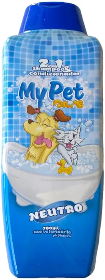 MY PET BRASIL Shampoo Para Cachorros 2 Em 1 Neutro 700Ml Shampoo E Condicionador My Pet Brasil