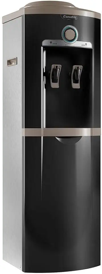 Bebedouro Gelágua Esmaltec EGC35B Coluna Natural e Gelada Preto/Inox 220V