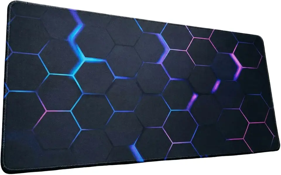 Mouse Pad Gamer Grande Profissional Extra 80x30 cm Bordas Costuradas Base Antiderrapante Lavável Impermeável Mapa do Mundo Premium Escritório Quarto Sala Setup Gamer