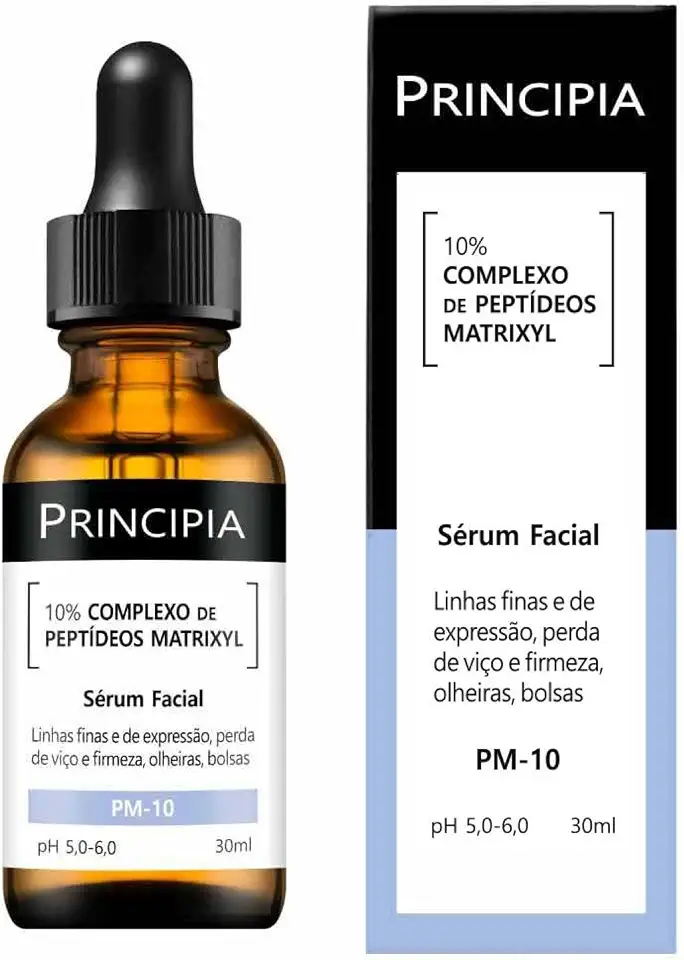 Sérum Antissinais Principia 10% Peptídeos Matrixyl