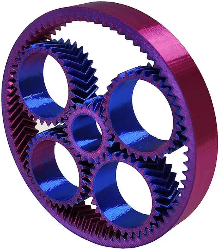 Brinquedo Engrenagem Fidget Planetária Spinner Anti Estresse Relaxante 3D Bicolor