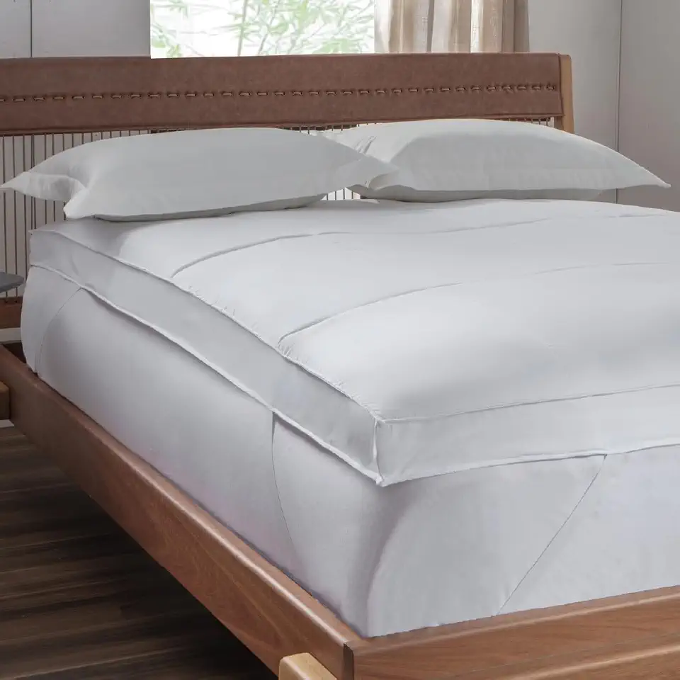 Altihaus Pillow Top, Altura 10cm, 1200g/m², 100% Poliéster, Micropercal 200 Fios, Premium, Toque Macio, Reforços Nas Laterais, Luxo (Queen)