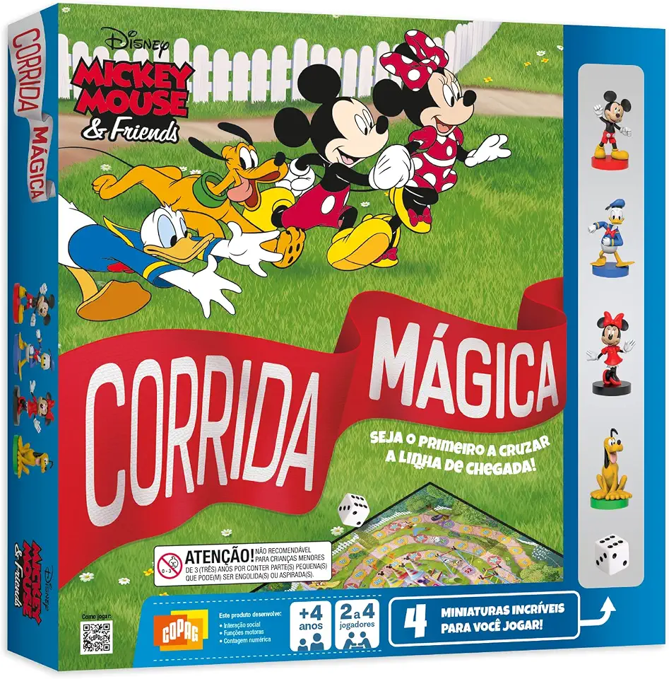 Jogo Disney Corrida Mágica Mickey Mouse e Amigos Cor: Estampado - Copag