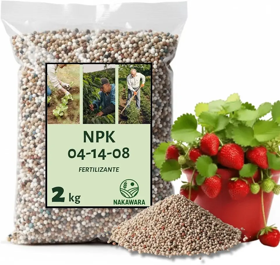 Fertilizante Adubo NPK 4-14-8 Granulado 2kg – Ideal para Plantio, Enraizamento Forte, Flores e Frutas – Jardinagem e Horta