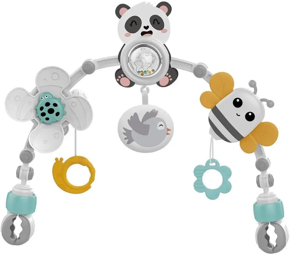 Arco Móbile Atividades Bebê Carrinho Berço Panda Maxi Baby