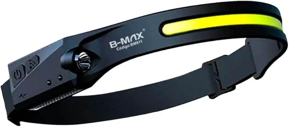 Lanterna de Cabeça LED Recarregável - Ciclismo, Pesca, Caminhada - Potente, Resistente à Água IPX4-5 Modos de Luz 270º Iluminação Uso Profissional