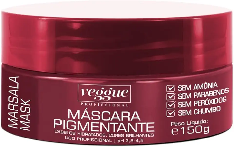 Máscara Matizadora Tonalizante Marsala Veggue 150g