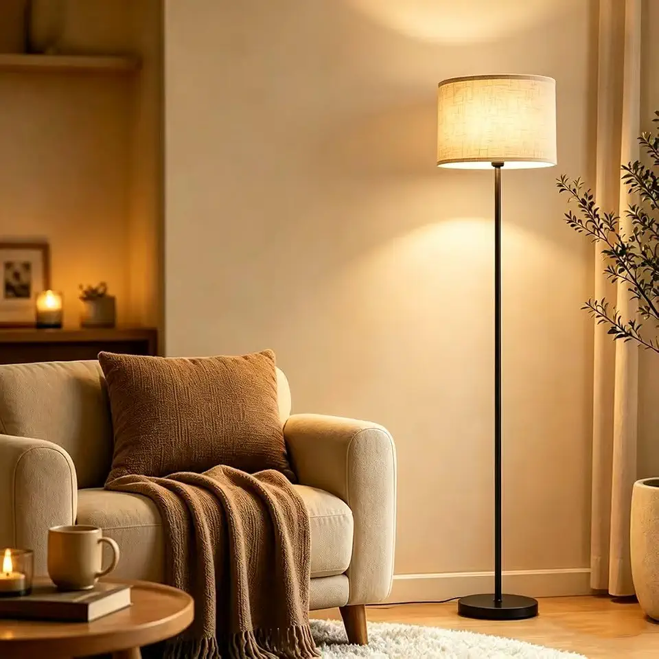 Luminária de Chão - LucZeng Luminaria de Piso Moderna, Abajur de Chão de LED para Sala, Quarto, Escritório, Dormitório,Leitura - 110V/240V