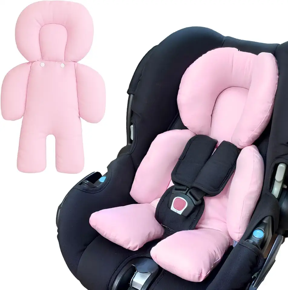 Almofada Redutor Bebê Conforto Carrinho Protetor Ninho Universal Cadeirinha Monolo (Rosa)
