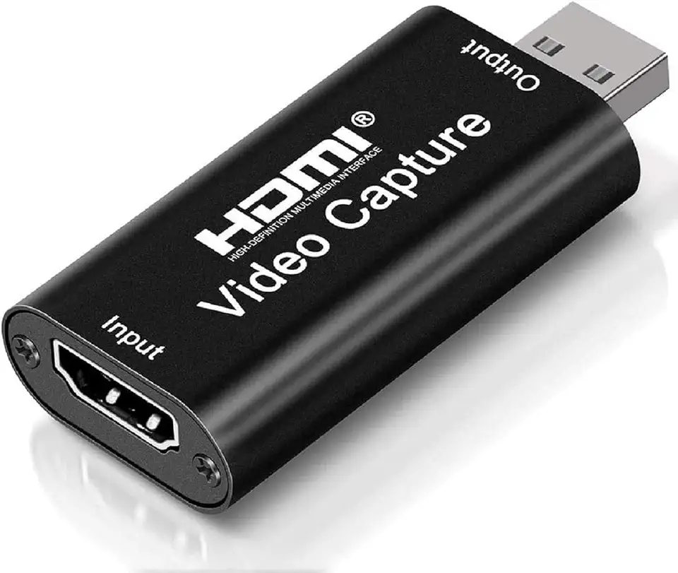 Placa de captura de vídeo HDMI 4K, cartão de captura de vídeo Cam Link, adaptador de captura de áudio HDMI para USB 2.0 dispositivo de captura de gravação para streaming, transmissão (Megamix)