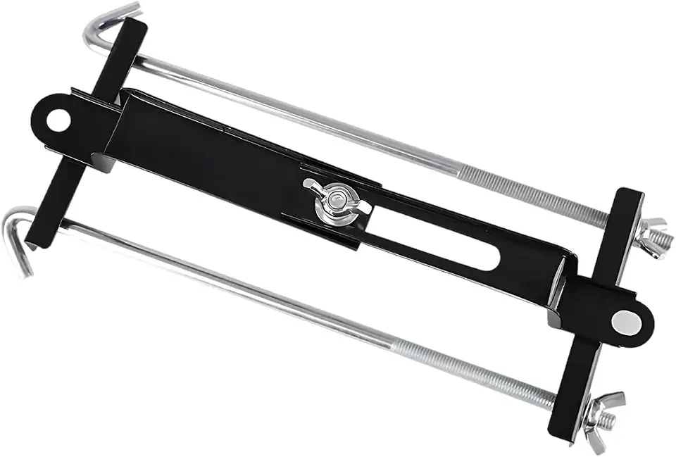 Kit de suporte de bateria de carro, suporte de amarração de baterias ajustáveis, barra transversal universal de bateria com parafuso J, kit de suporte de bateria de carro para SUVs carros