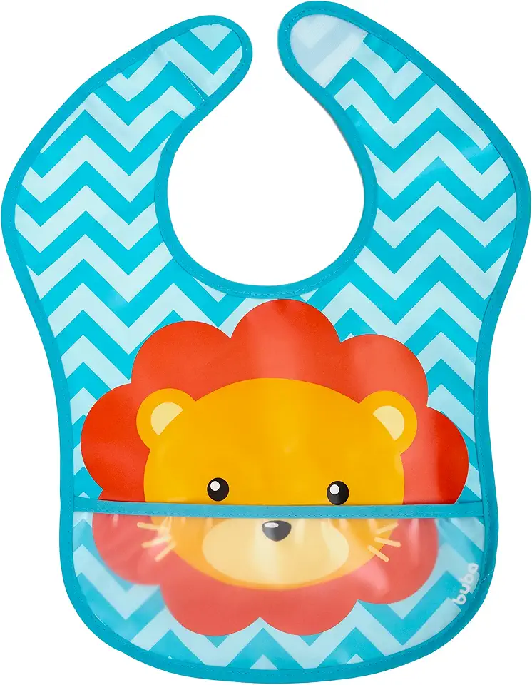 Buba Buba Babador Com Bolso Leão Cor: Colorido