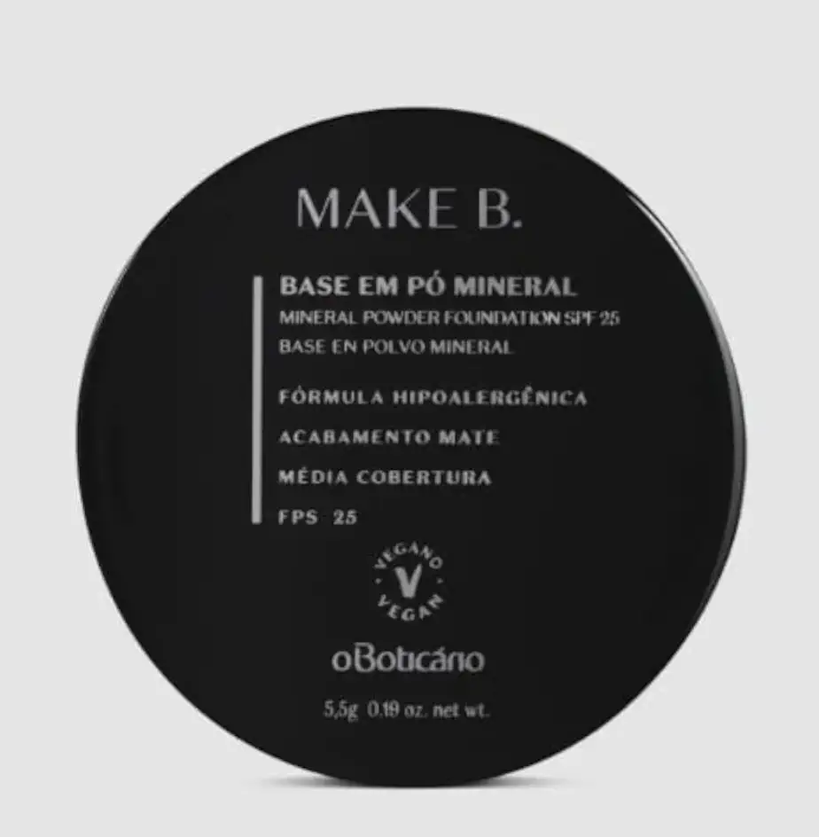 O Boticário - Base em Pó Mineral Cor 20 Make B. 5,5g