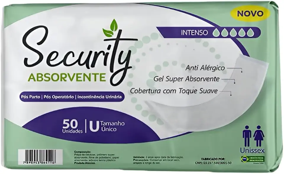 Mucambo Absorvente Geriátrico 50 Unidades Pós Parto Pós Operatório Incontinência Urinaria