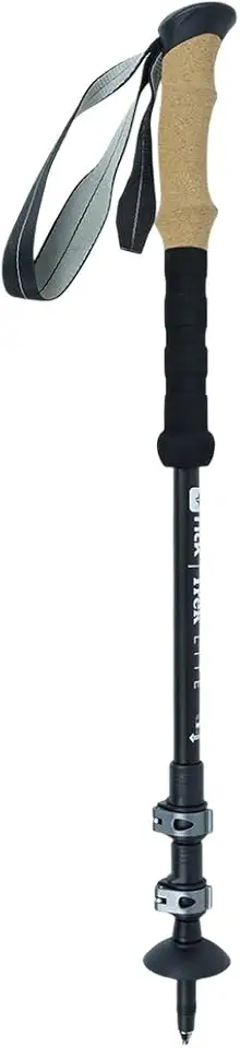 NTK, Bastão de Caminhada Ajustável 135cm em Alumínio com Ponta de Aço para Trilhas e Trekking, Trek Lite