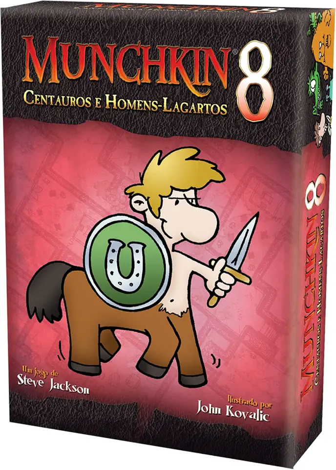 Galápagos, Munchkin 8: Centauros e Homens-Lagartos (Expansão), Jogo de Cartas para Amigos, 3 a 6 jogadores, 60 a 90 minutos por partida