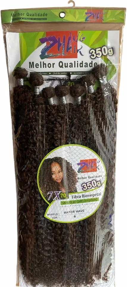 CABELO ORGÂNICO WATER WAVE 7x CHOCOLATE 8#