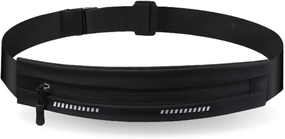 Pochete Slim Esportiva Impermeável, Bolso para Celular, Corrida e Academia, Disponível em Preto, Rosa e Laranja (Preto)
