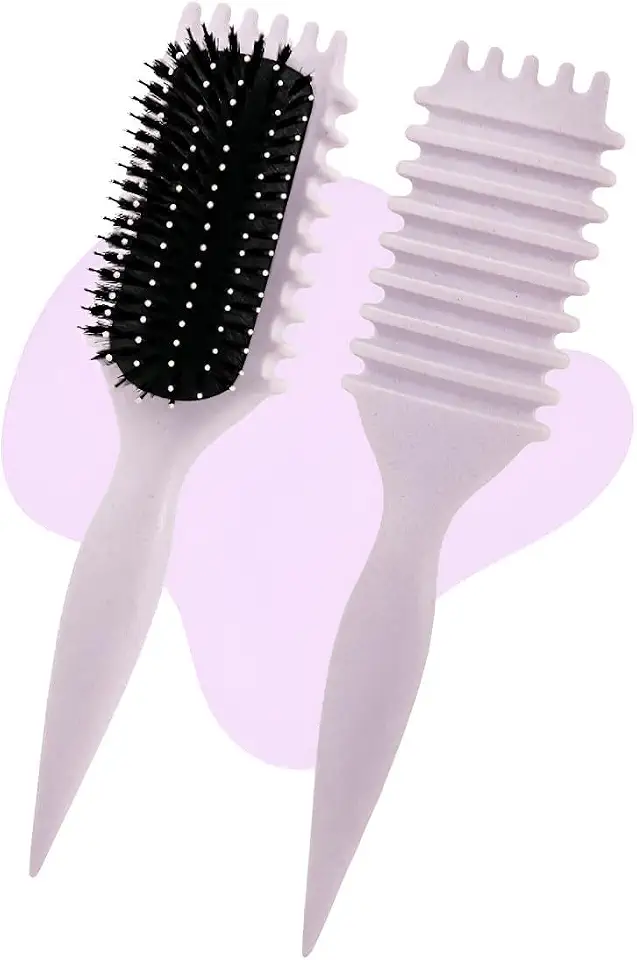 Escova Cabelo Fitagem Cachos Ondulado Finalização Profissional Raquete Wave Mechas - Ideal para Cabelos Cacheados