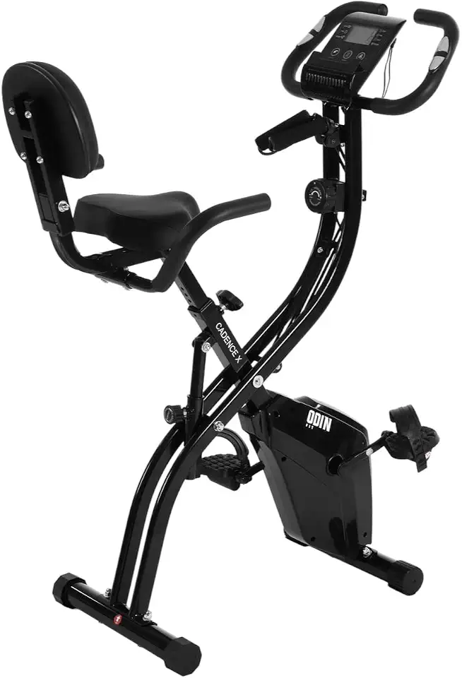 Bicicleta Ergométrica Vertical Dobrável Cadence X Compacta Silenciosa Residencial - Odin Fit