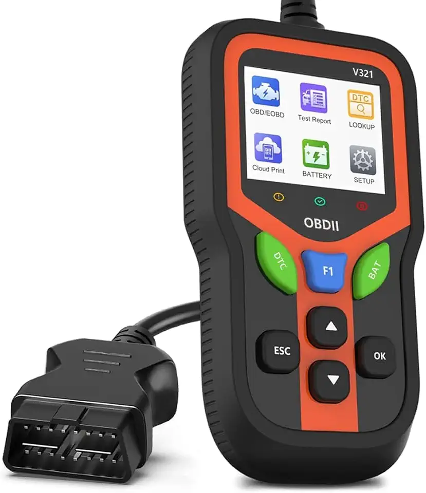 OBD2 Scanner Automotivo, Aprimorado Scaner Automotivos Português, Ferramenta de Diagnóstico de Scanner, Testador de Bateria, Limpar Códigos de Erro de Falha, leitor de código do veículo