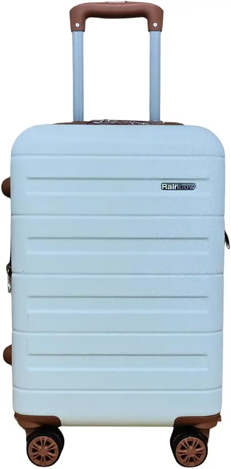 Mala De Viagem/Bordo 10KG Expansível-Ziper Dupla. Rodas Dupla Removível 360Grau (BRANCO, 54X34X25 - COM EXTENSOR)