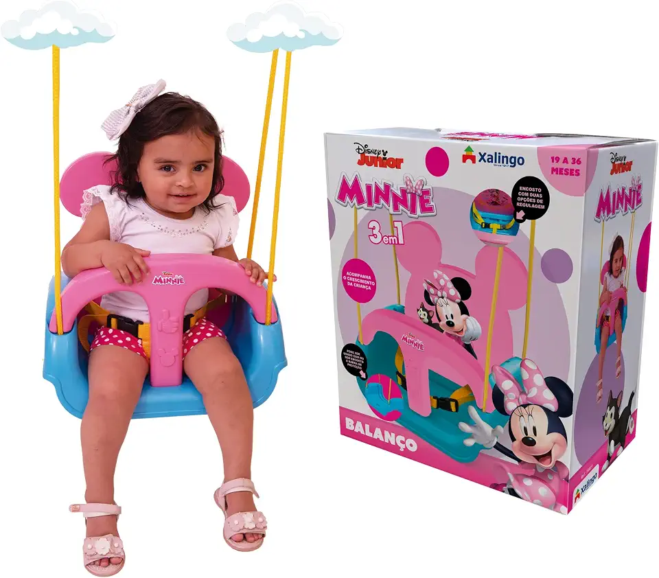 Balanço Minnie Xalingo Rosa