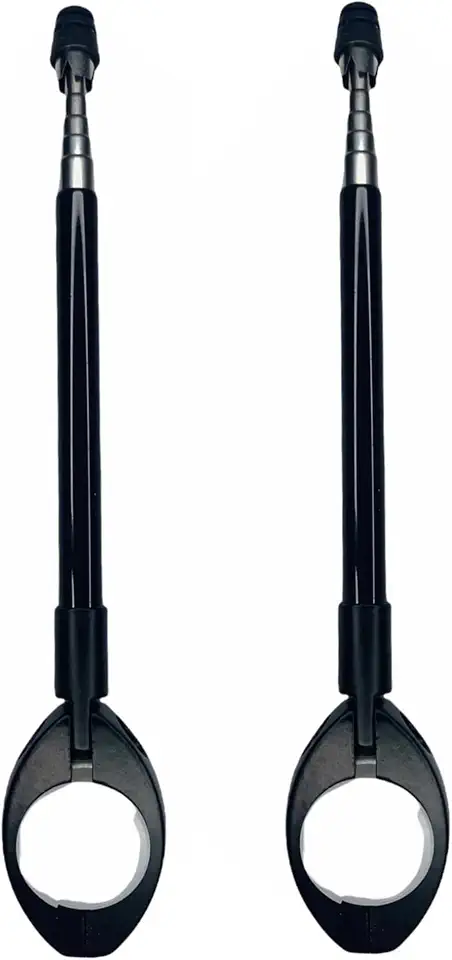Antena Corta Pipa Motocicleta - Aço Retrátil 7 Estágios Kit 2 Unidades