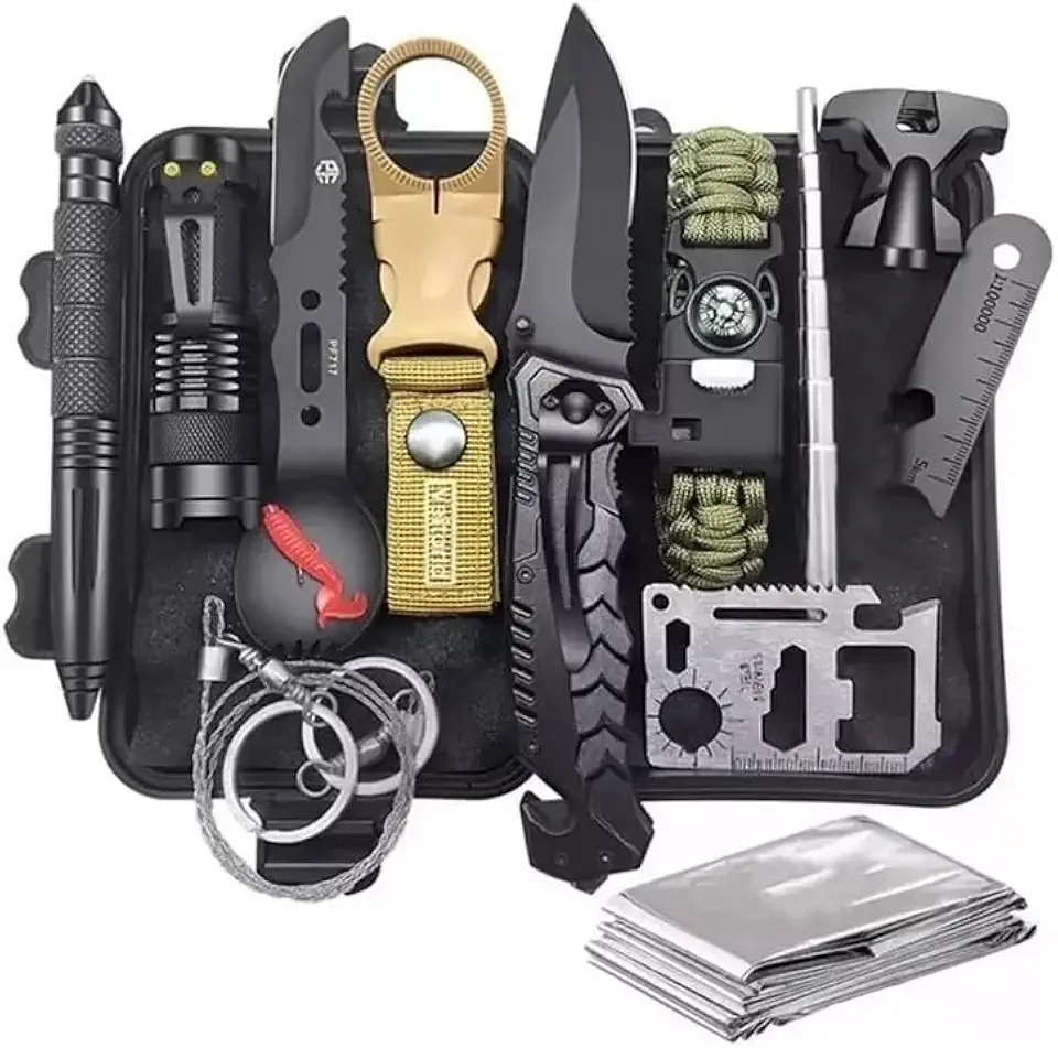 Kit De Sobrevivência De Emergência De Acampamento Aventura