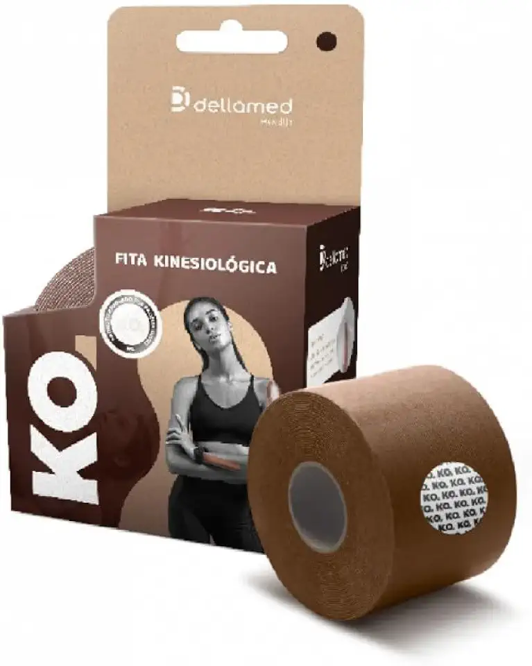 Bandagem Elástica Adesiva Kinesiológica Dellamed