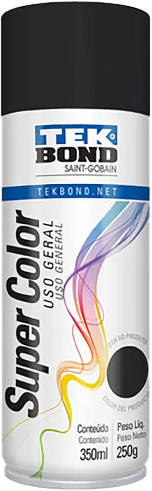 Tinta Spray Preto Fosco 350Lm/250Gr