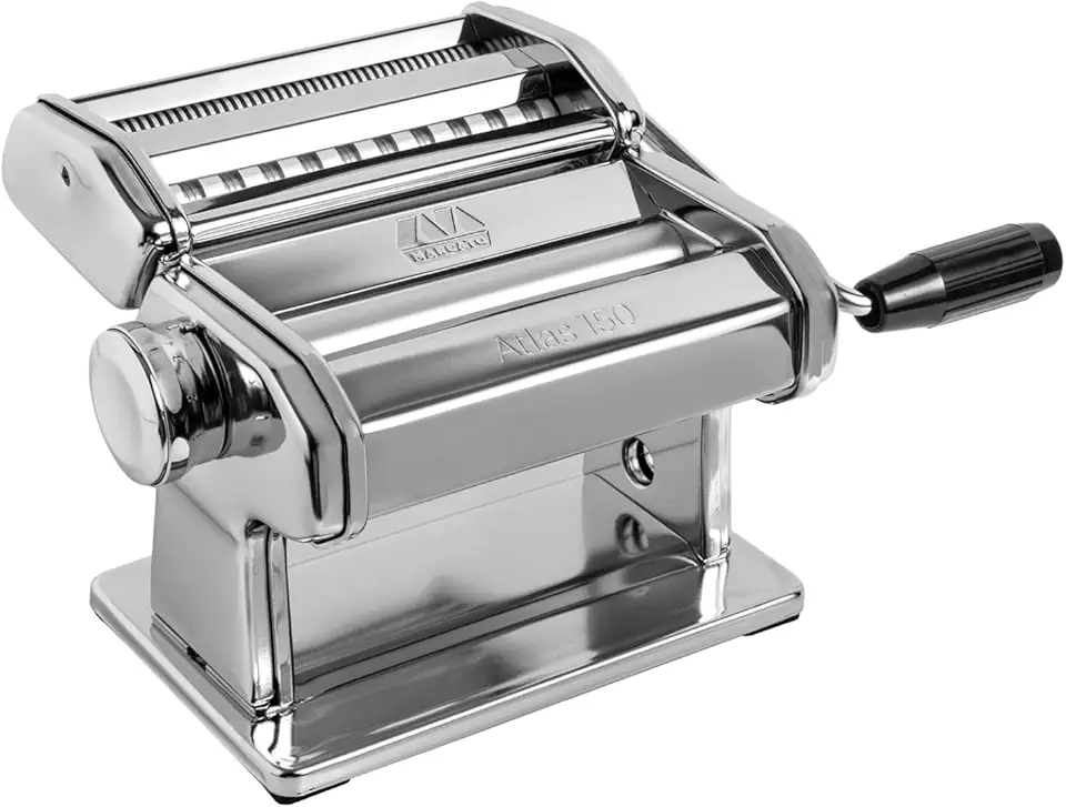 Máquina de massa Marcato Atlas 150, feita na Itália, 150 mm, aço inoxidável