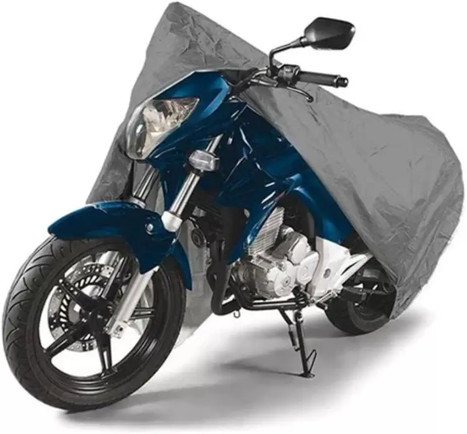 Capa Para Moto Impermeável Térmica Metalizada Contra Sol Chuva 130 x 230 Cm