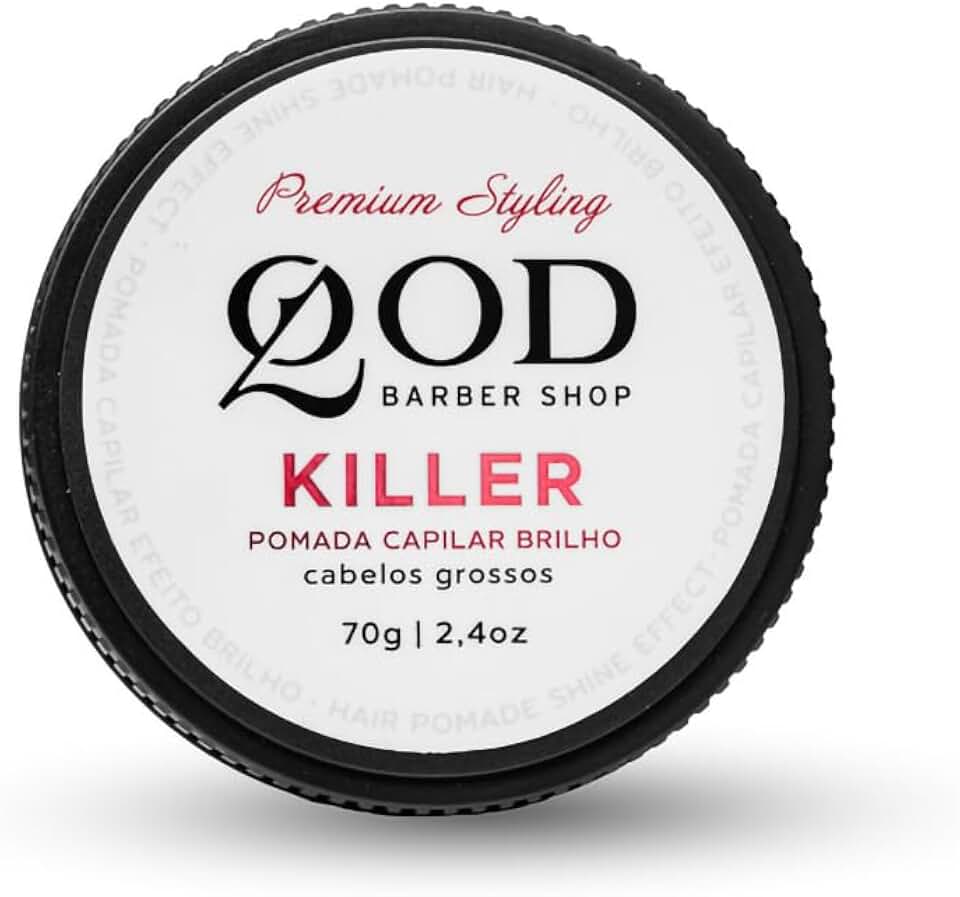 QOD Barber Shop - Pomada Capilar Killer - Efeito Brilho - 70g