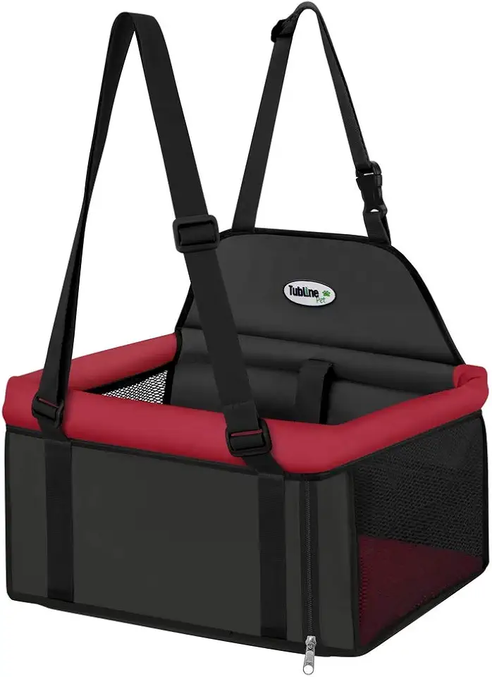 Assento Tubline Transpet Big para Cães Vermelho e Preto
